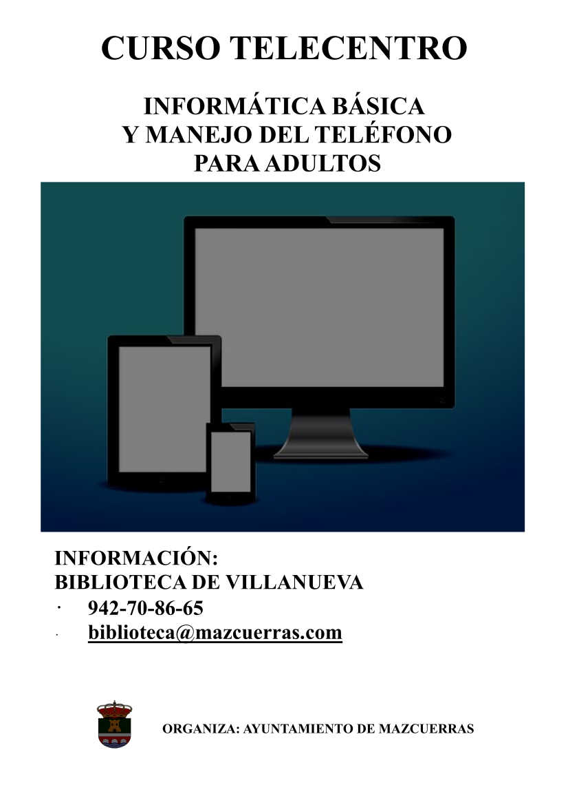 Curso: Informática básica y manejo del teléfono para adultos